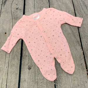 Tiny Baby Premature Prem Baby Girl's 4 Piece Outfit Suit- Pink