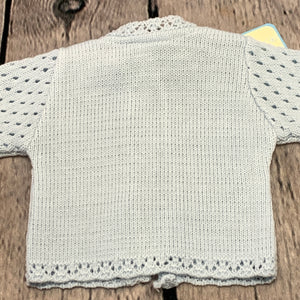 Tiny Baby and Premature baby Boy's Girl's Pale Blue Cardigan