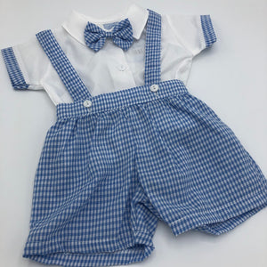 Baby Boy's Summer 2 Piece Short Dungaree Outfit