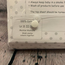 Load image into Gallery viewer, Pram Fitted Cotton Interlock - Pack of 2 White 40 x 80 cms