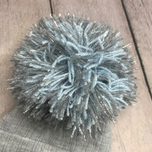 Load image into Gallery viewer, Baby Knitted Double Bobble Hat 0-12 Months Blue White Pink Cream Navy (Copy)