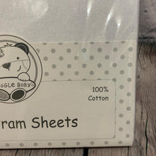Load image into Gallery viewer, Pram Fitted Cotton Interlock - Pack of 2 White 40 x 80 cms
