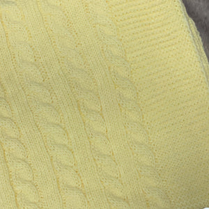 Baby Wrap or Blanket 70 x 100cms Lemon