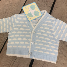 Load image into Gallery viewer, Baby Boy's Premature Prem Tiny Baby Cardigans 3-8LBS