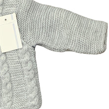 Load image into Gallery viewer, Baby Boys Girls Grey Knitted Jacket Cardigan with Hat &amp; Bobbles Grey