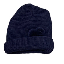 Load image into Gallery viewer, Baby Boys Girls Navy Blue Knitted Jacket Cardigan with Hat &amp; Bobbles