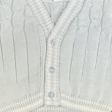 Load image into Gallery viewer, Baby Boys Pale Blue Knitted Cotton Cardigan Guiseppe from Pex