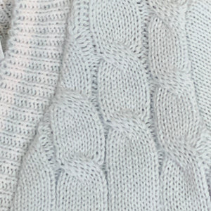 Baby Boys Pale Blue Knitted Cotton Cardigan Guiseppe from Pex