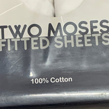 Load image into Gallery viewer, Pram or Moses Basket Fitted Cotton Interlock Sheets - White  73 x 30 cms