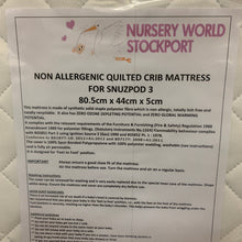 Load image into Gallery viewer, Deluxe Quilted Replacement Snuzpod 3  Mattress 80.5 x 44 x 5cms