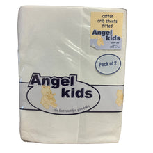 Load image into Gallery viewer, White Pram Fitted Cotton Interlock For Crib or Hard Bodies Pram - Pack of 2 Fits Upto 40 x 94 cms