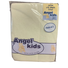 Load image into Gallery viewer, Cream Pram Fitted Cotton Interlock For Crib or Hard Bodies Pram - Pack of 2 Fits Upto 40 x 94 cms