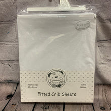 Load image into Gallery viewer, White Pram Fitted Cotton Interlock For Crib or Hard Bodies Pram - Pack of 2 Fits Upto 40 x 94  cms