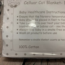 Load image into Gallery viewer, Cot Blanket White Cellular Blanket 100 x 150 cms
