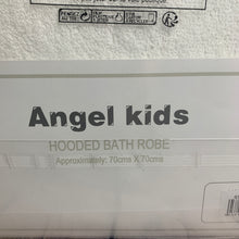 Load image into Gallery viewer, Hooded Baby Bath Robe White Grey 70 x 70 cms