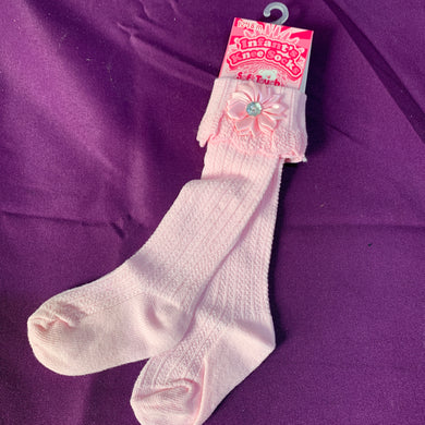 Baby Knee Long Socks Pink