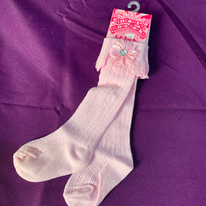 Baby Knee Long Socks Pink