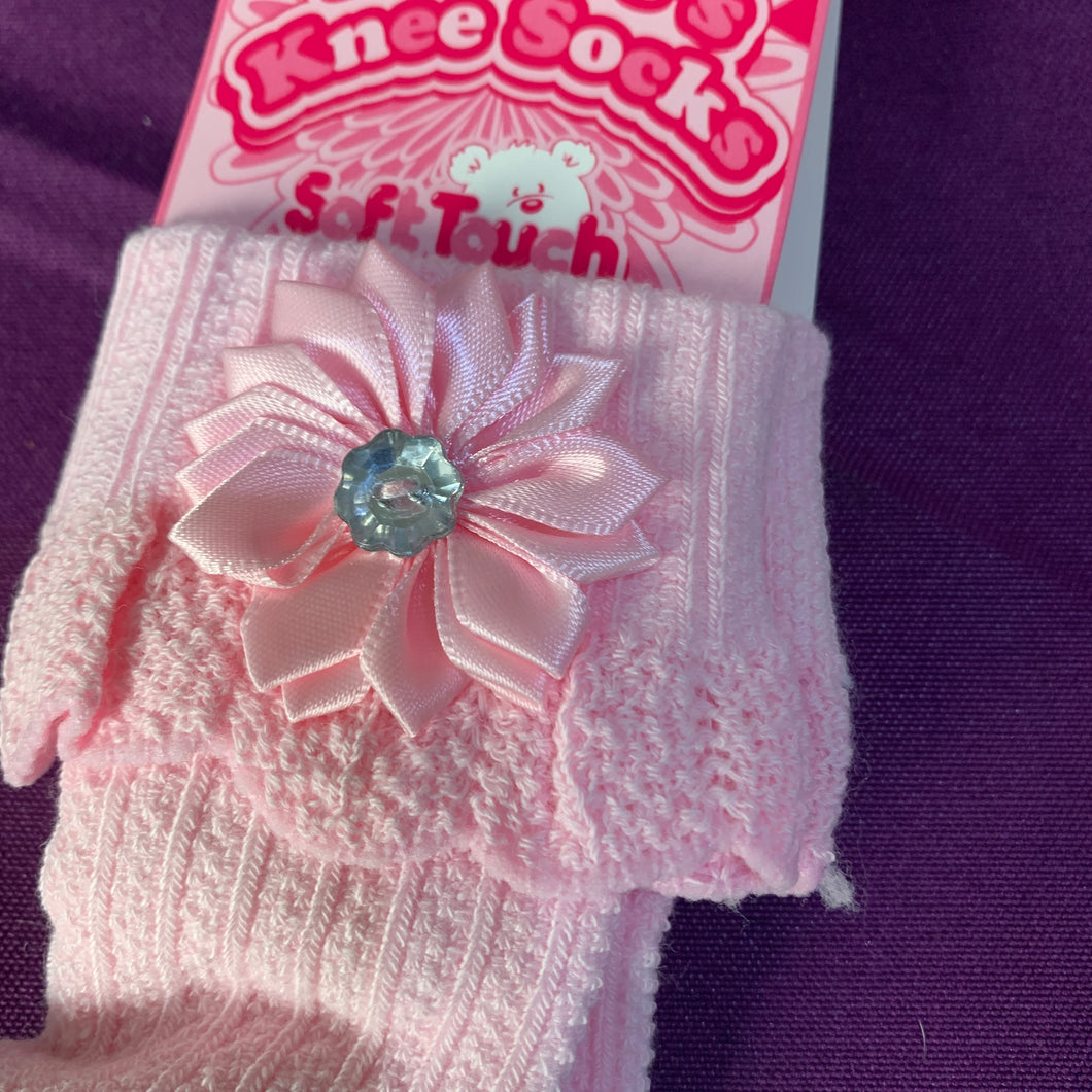 Baby Knee Long Socks Pink