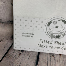 Load image into Gallery viewer, Next to Me Fitted Sheets Crib or Cradle Cotton Interlock Fits Up To 56 x 86 cms (Copy)