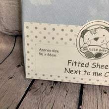 Load image into Gallery viewer, Next to Me Fitted Sheets Crib or Cradle Cotton Interlock Fits Up To 56 x 86 cms (Copy)