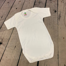 Load image into Gallery viewer, White Baby Popper Vest Body Suit  Short Sleeve 18 - 24 Months