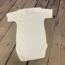 Load image into Gallery viewer, White Baby Popper Vest Body Suit  Short Sleeve 18 - 24 Months