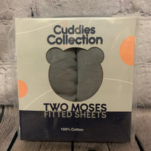 Load image into Gallery viewer, Pram or Moses Basket Fitted Sheets Grey  30 x 73 cms