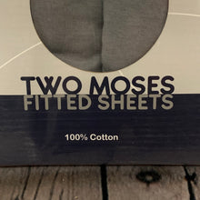 Load image into Gallery viewer, Pram or Moses Basket Fitted Sheets Grey  30 x 73 cms