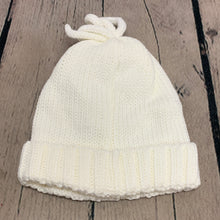 Load image into Gallery viewer, Baby Knitted Hat 0-3 M 3-6 M Months White