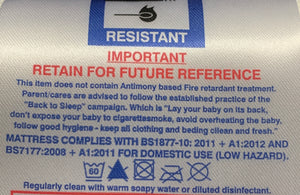 Replacement Safety Foam Mattress to fit Chicco Next to Me Crib 83 x 50 CMS