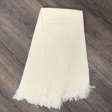 Load image into Gallery viewer, Cream Baby Shawl 122 x 122 cms Fringed Edging