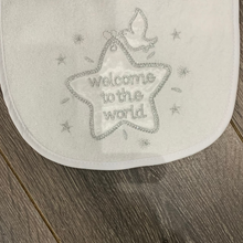 Load image into Gallery viewer, White Christening Bib