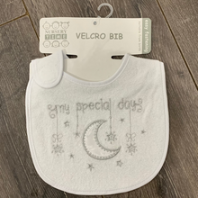 Load image into Gallery viewer, White Christening Bib