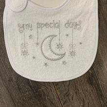 Load image into Gallery viewer, White Christening Bib