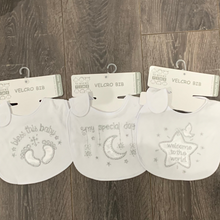 Load image into Gallery viewer, White Christening Bib