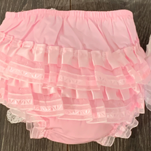 Load image into Gallery viewer, White Frilled Knickers White  Pink Cotton