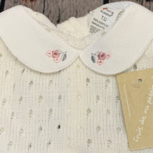 Load image into Gallery viewer, Baby Girl's Knitted 3 PieceOutfit White Blue Lemon Yellow