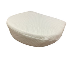 Load image into Gallery viewer, Safety Foam Anti Reflux Congestion Wedge Pillow Half Moon Moses Crib Pram 32 x 29 x 7.5cms