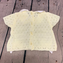 Load image into Gallery viewer, Baby Girl's Knitted 3 PieceOutfit White Blue Lemon Yellow