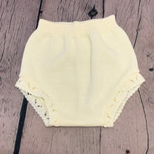 Load image into Gallery viewer, Baby Girl's Knitted 3 PieceOutfit White Blue Lemon Yellow
