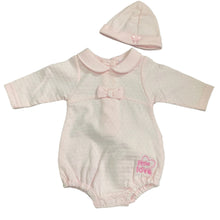 Load image into Gallery viewer, Baby Girl&#39;s Premature Prem Tiny Baby Romper  in Pink with Bow - 9909