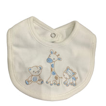 Load image into Gallery viewer, Tiny Baby &amp; Premature Baby Boy&#39;s or Girl&#39;s 4 PieceOutfit in Ivory &amp; Pale Blue -4262
