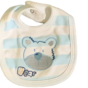 Newborn Tiny Baby Premature Baby Outfit Sets White Pale Blue 100% Cotton - Striped 2267