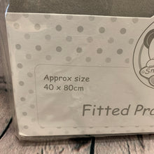 Load image into Gallery viewer, Pram Fitted Cotton Interlock - Pack of 2 40 x 80 cms