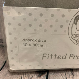 Pram Fitted Cotton Interlock - Pack of 2 40 x 80 cms