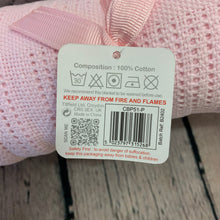 Load image into Gallery viewer, Pram or Moses Basket Pink Cellular Blanket 70 x 90 cms
