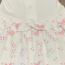 Load image into Gallery viewer, White &amp; Pink Premature Preemie Prem Tiny Baby Girl's Dress