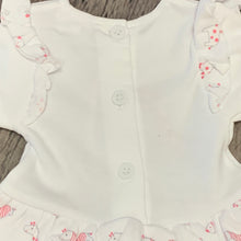 Load image into Gallery viewer, White &amp; Pink Premature Preemie Prem Tiny Baby Girl's Dress