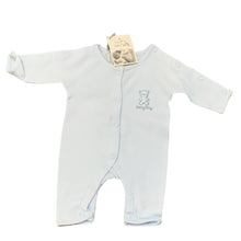 Load image into Gallery viewer, Premature Baby Sleepsuits 100% Cotton Upto 5LBS Blue &amp; White Pack of 2