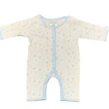 Load image into Gallery viewer, Premature Baby Sleepsuits 100% Cotton Upto 5LBS Blue &amp; White Pack of 2
